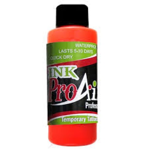 ProAiir Temp Tattoo Ink Flo Orange 2OZ (INK FLO ORANGE 2OZ)